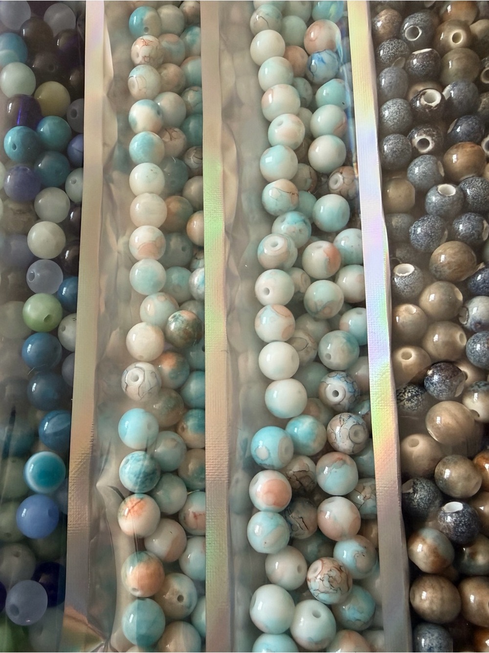 Bulk Lot of Blue Semi Precious Stones for Jewelry Making Crafts